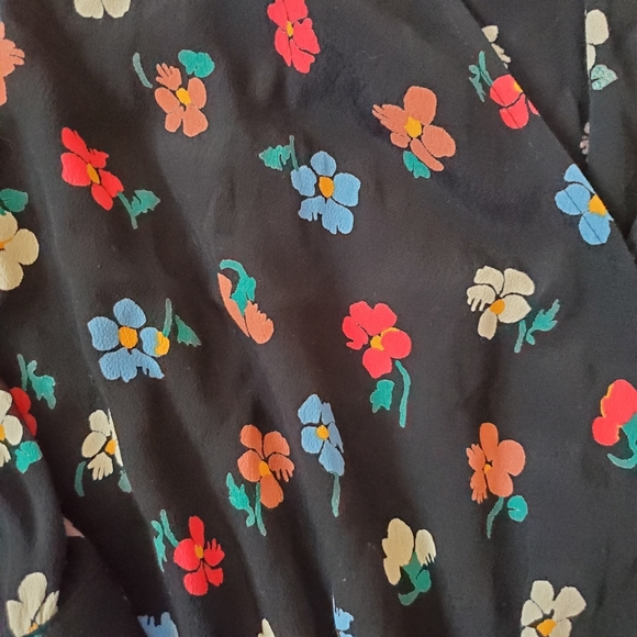 Madewell wrap top in Pressed Flowers, xxs - Picture 6 of 13